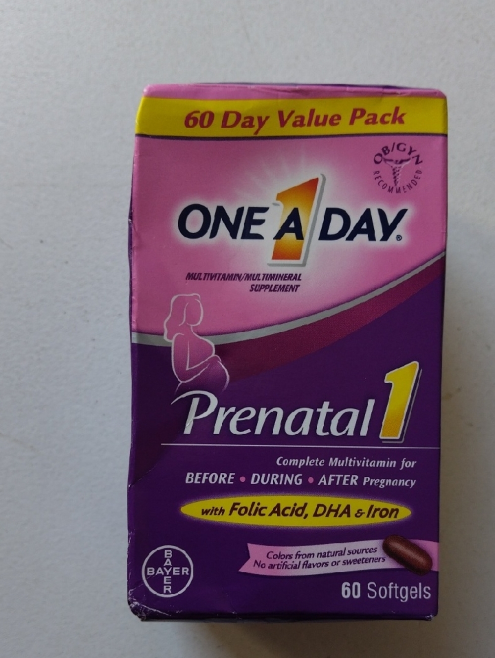 One A Day Prenatal 1 Multivitamin - Pink & Purple